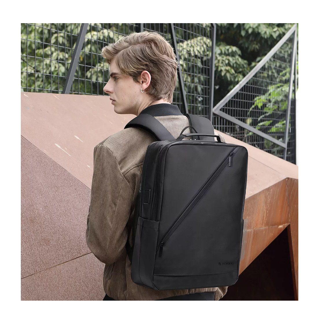 SHG Notebookrucksack Businessrucksack Schulrucksack wasserfest (blau), Cityrucksack Backpack Laptoprucksack 15,6"