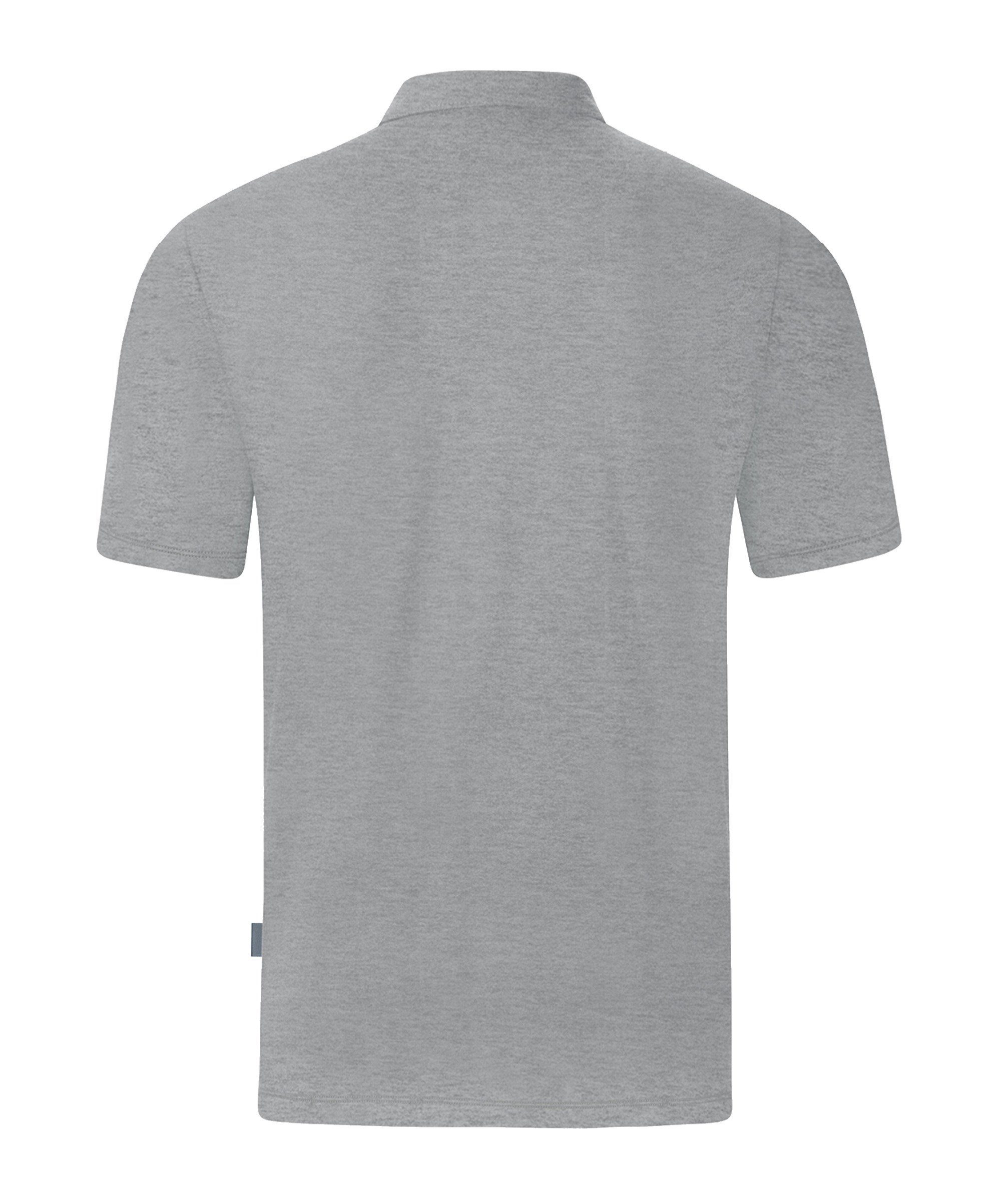 Jako T-Shirt Organic Stretch default Shirt grauweiss Polo