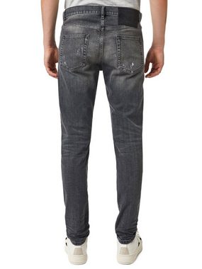 Diesel Slim-fit-Jeans Destroyed Stretch Hose Grau - D-Strukt 09B19