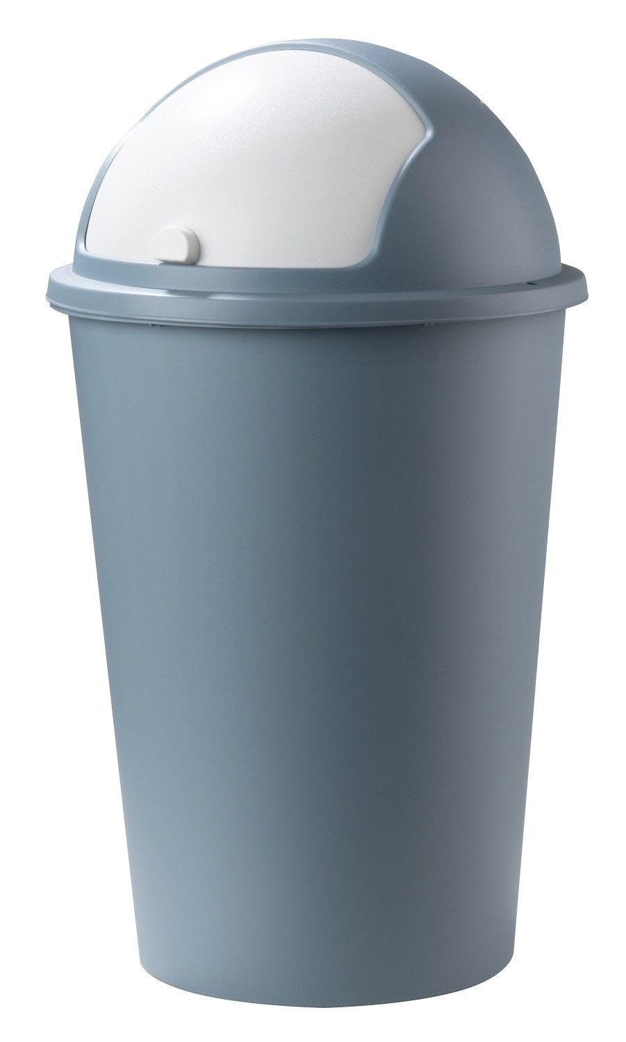 Home4You Mülleimer, Kunststoff, Pastellblau, Weiß, 50 Liter