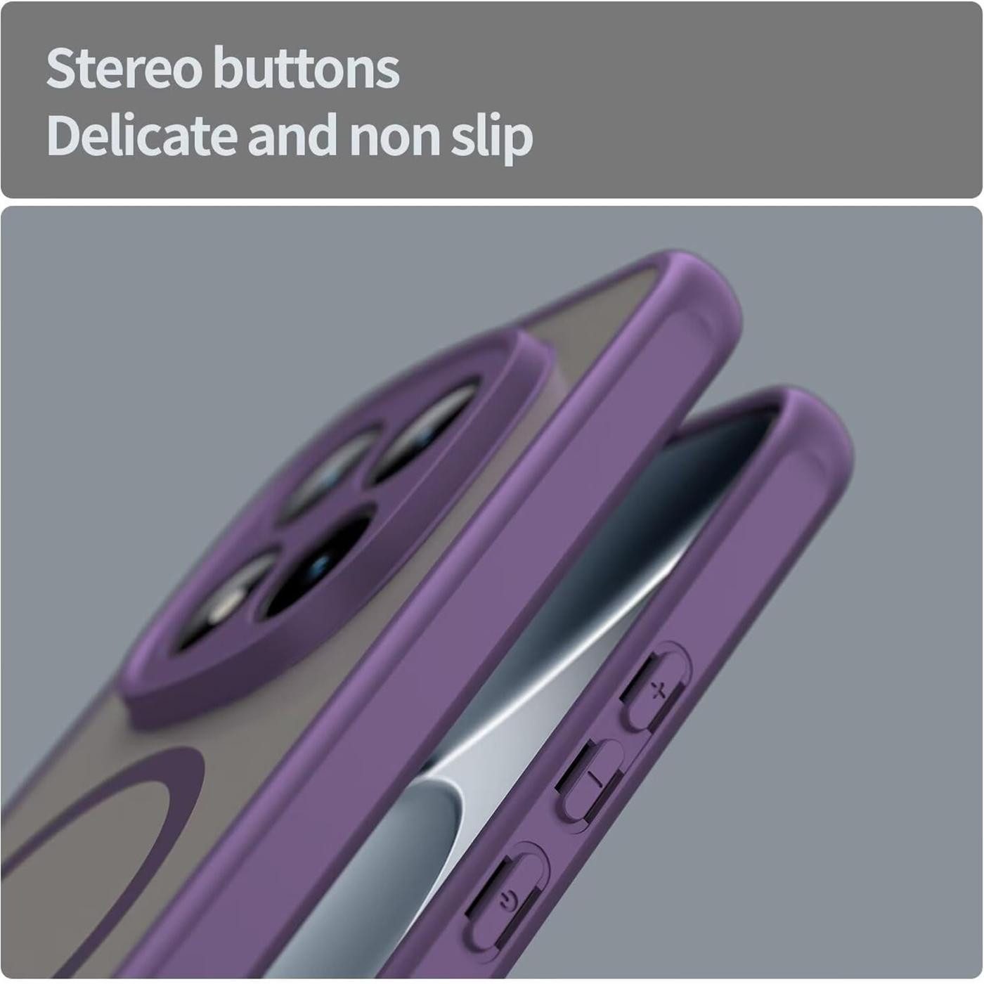 CoolGadget Handyhülle Magnet-Hülle für Xiaomi Redmi Note 15 Pro 5G Schutzhülle magnetisch 6,83 Zoll, Hülle Matt Stoßfest kompatibel mit QI-Laden Zubehör Kameras – Bild 5 von 5