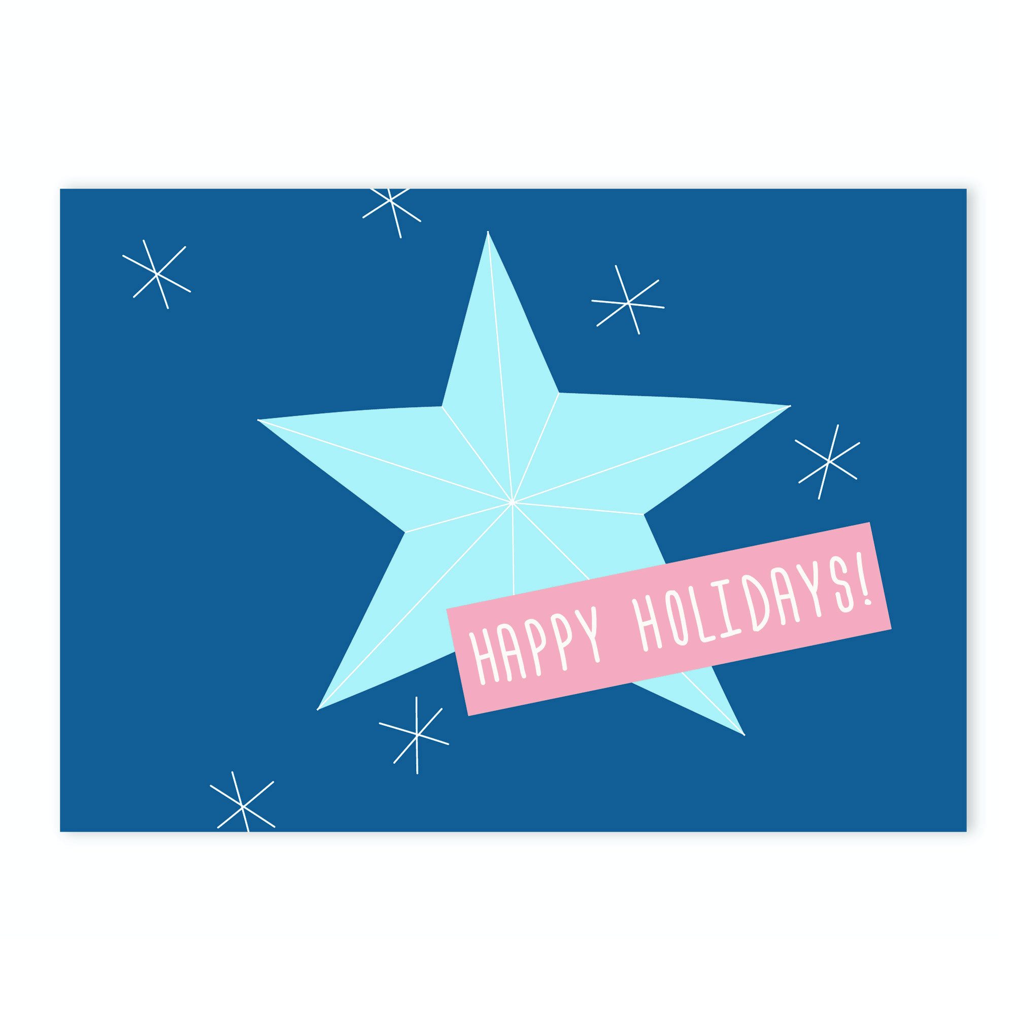 Bow & Hummingbird Postkarte Postkarte Happy Holidays