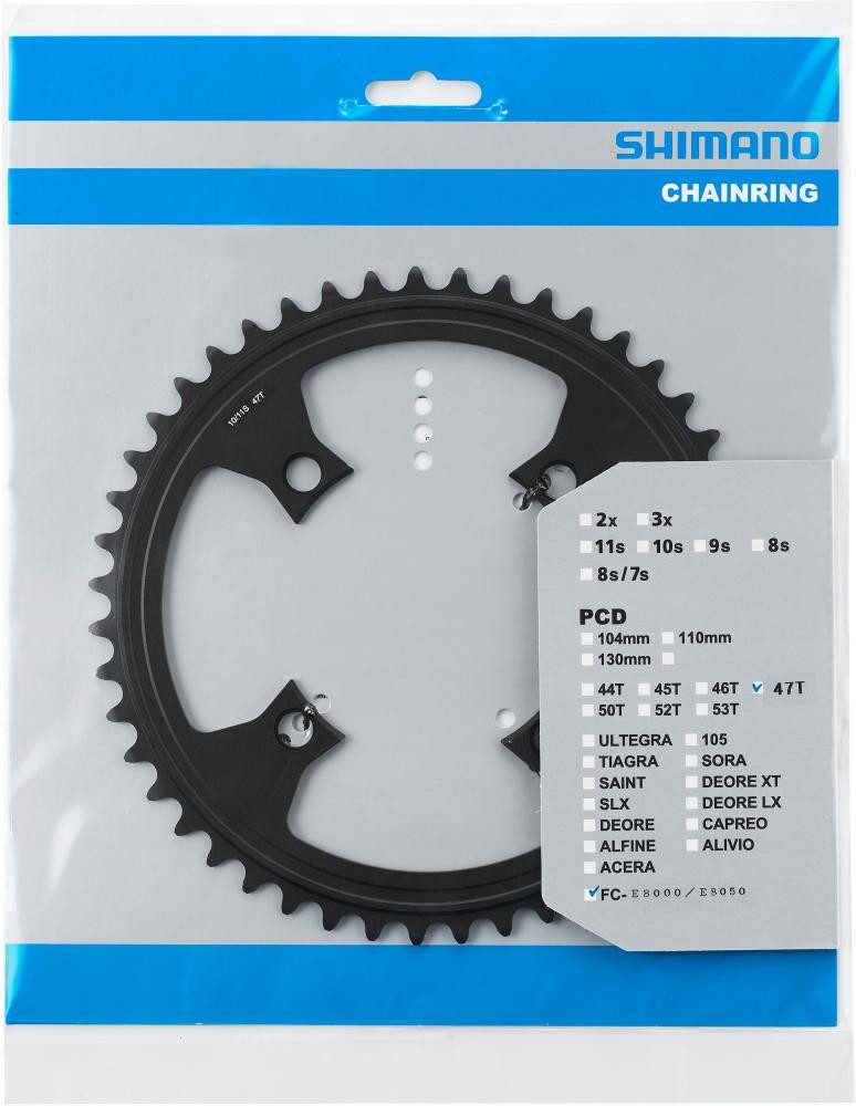 Kettenschaltung SHIMANO Kettenblatt SM-CRE80-R 47Z - präziser Antrieb für E-Bike-Syste