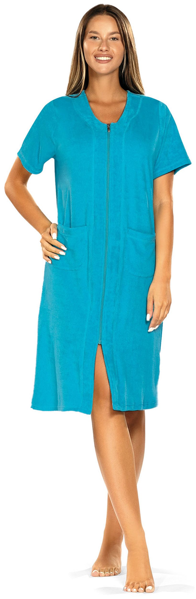 comtessa Strandkleid Feeling Good (Set, 1-tlg., 1-teilig) Damen Sommerkleid Hauskleid 105cm Homewearkleid Baumwolle