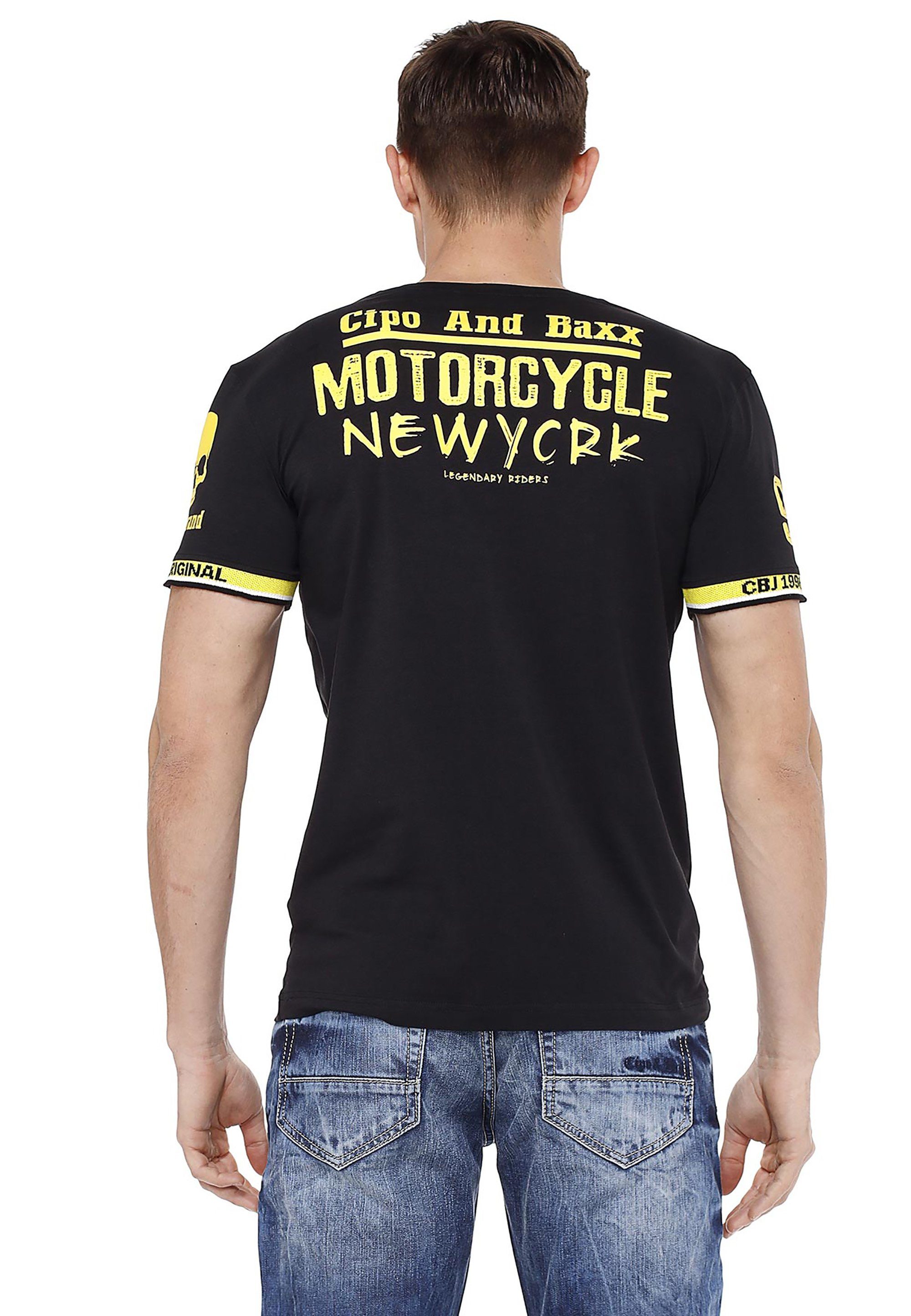 Motorradprint T-Shirt Cipo coolem mit & Baxx