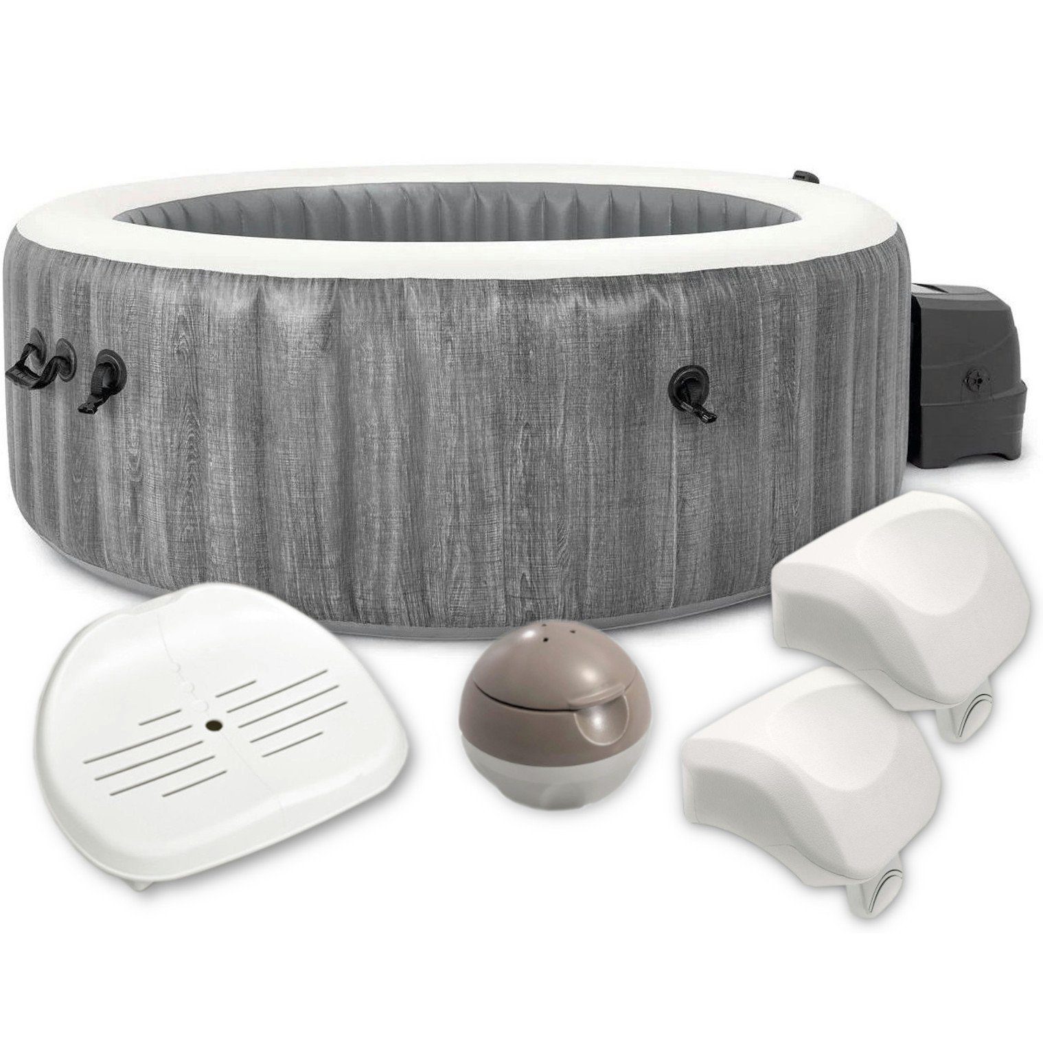 Intex Whirlpool 28440 - Whirlpool - PureSPA Bubble »Greywood Deluxe« (196cm)
