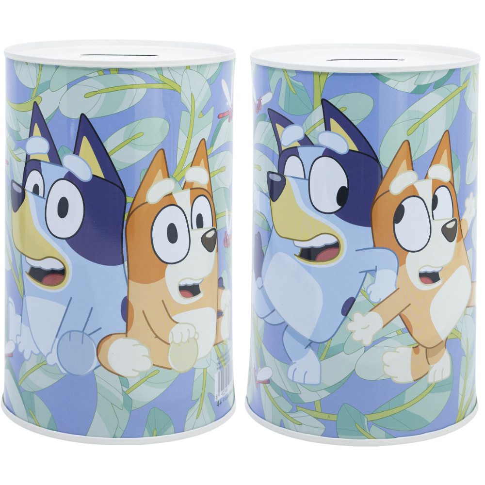 Spardose Bluey Bingo Kinder XL Spardose aus Weißblech 1000 ml