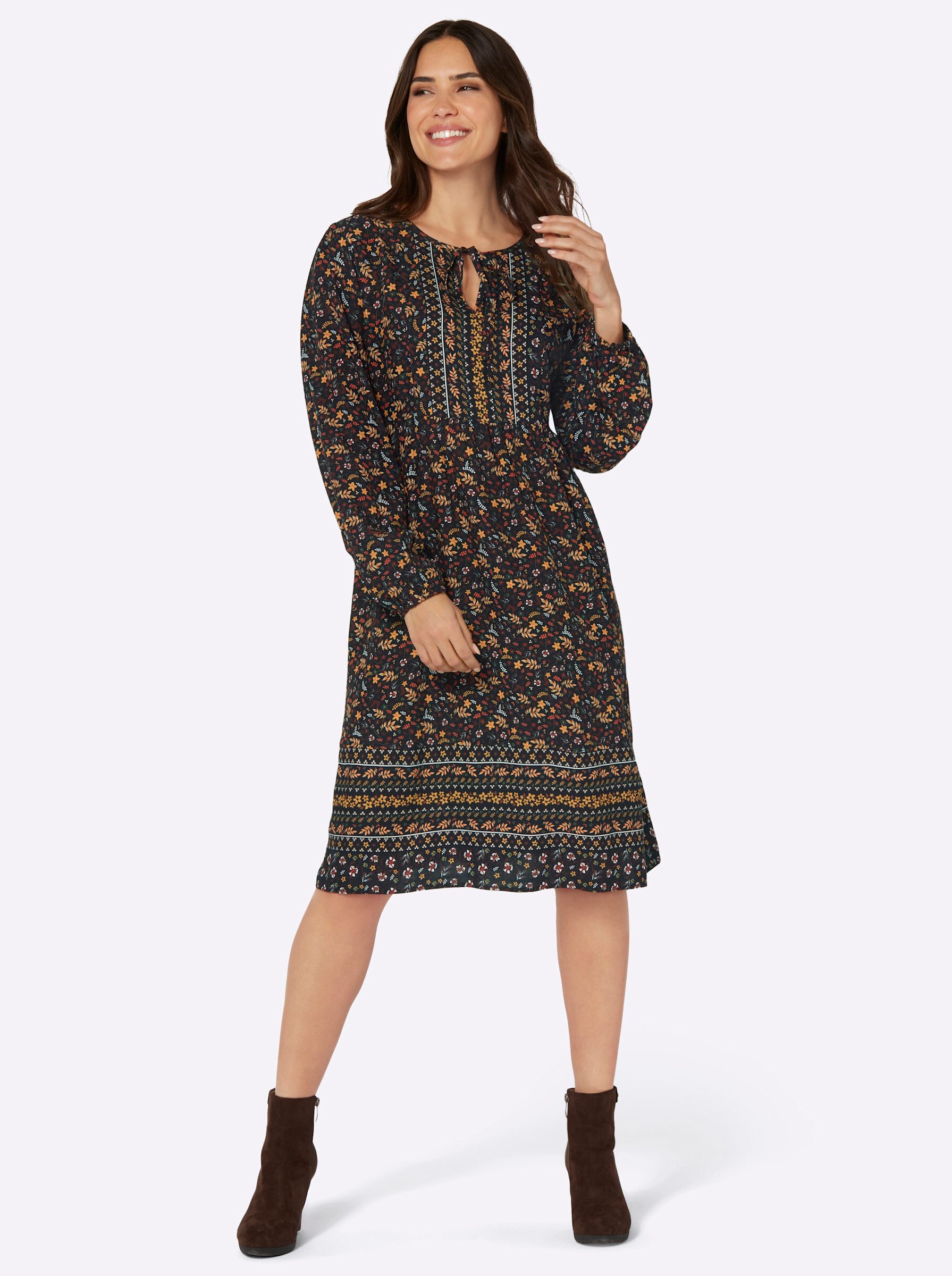 Sieh an! Etuikleid Druckkleid günstig online kaufen