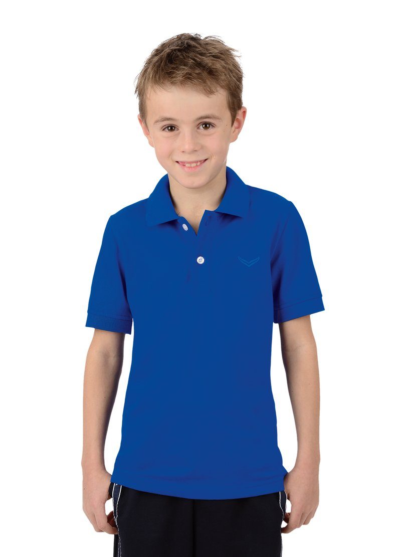 Kragen TRIGEMA in Knopfleiste Poloshirt Piqué-Qualität, Poloshirt mit Trigema