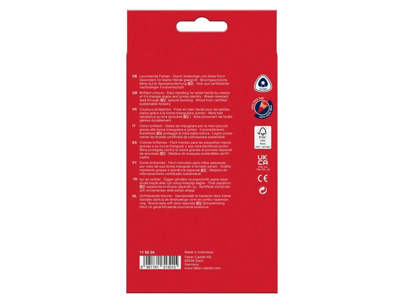 Thumbnail - Faber-Castell Buntstift Faber-Castell Jumbo Buntstift Dreikant - 24er Karton