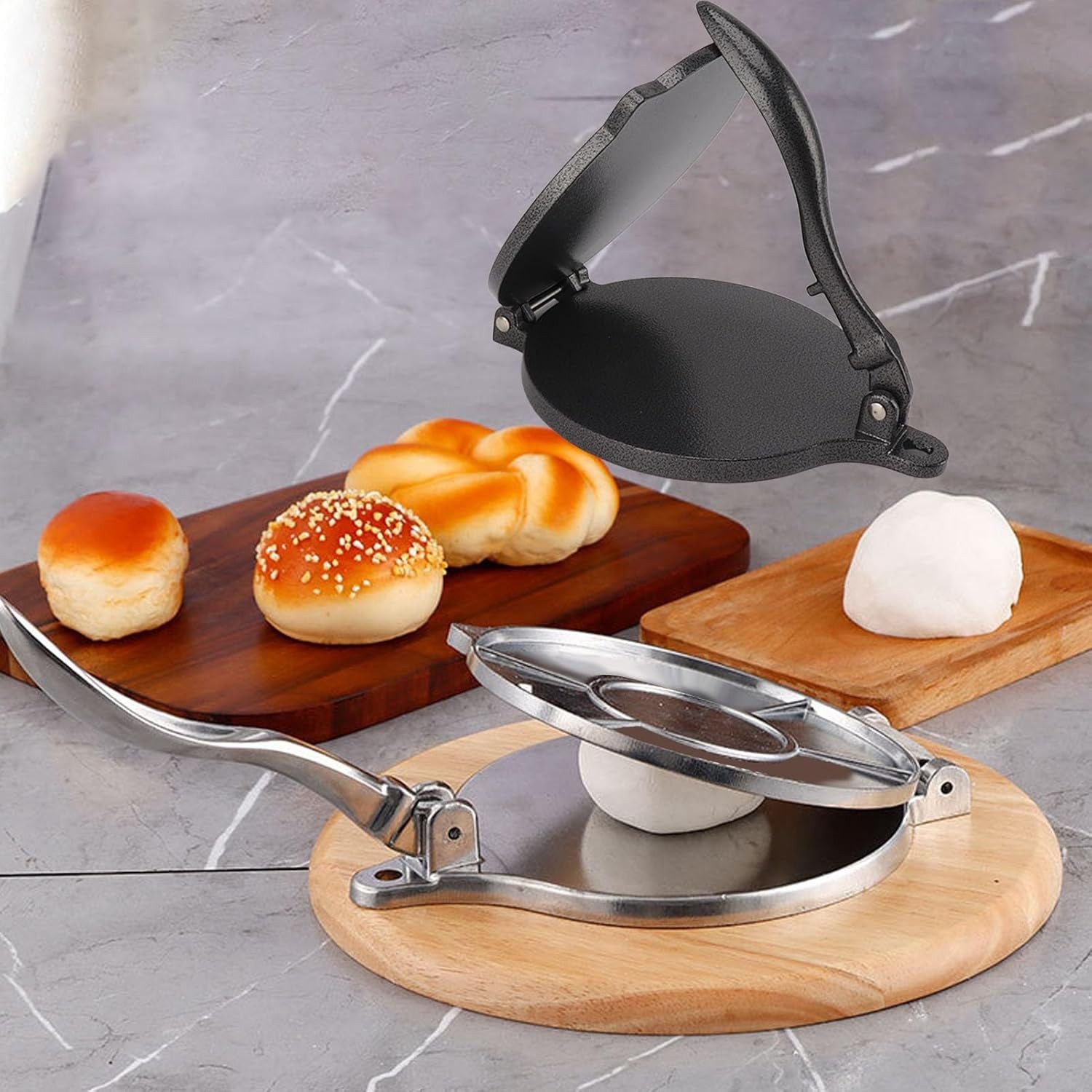 FELIXLEO Tortillaform Tortilla Presse Aluminiumlegierung Taco Roti Maker 16cm