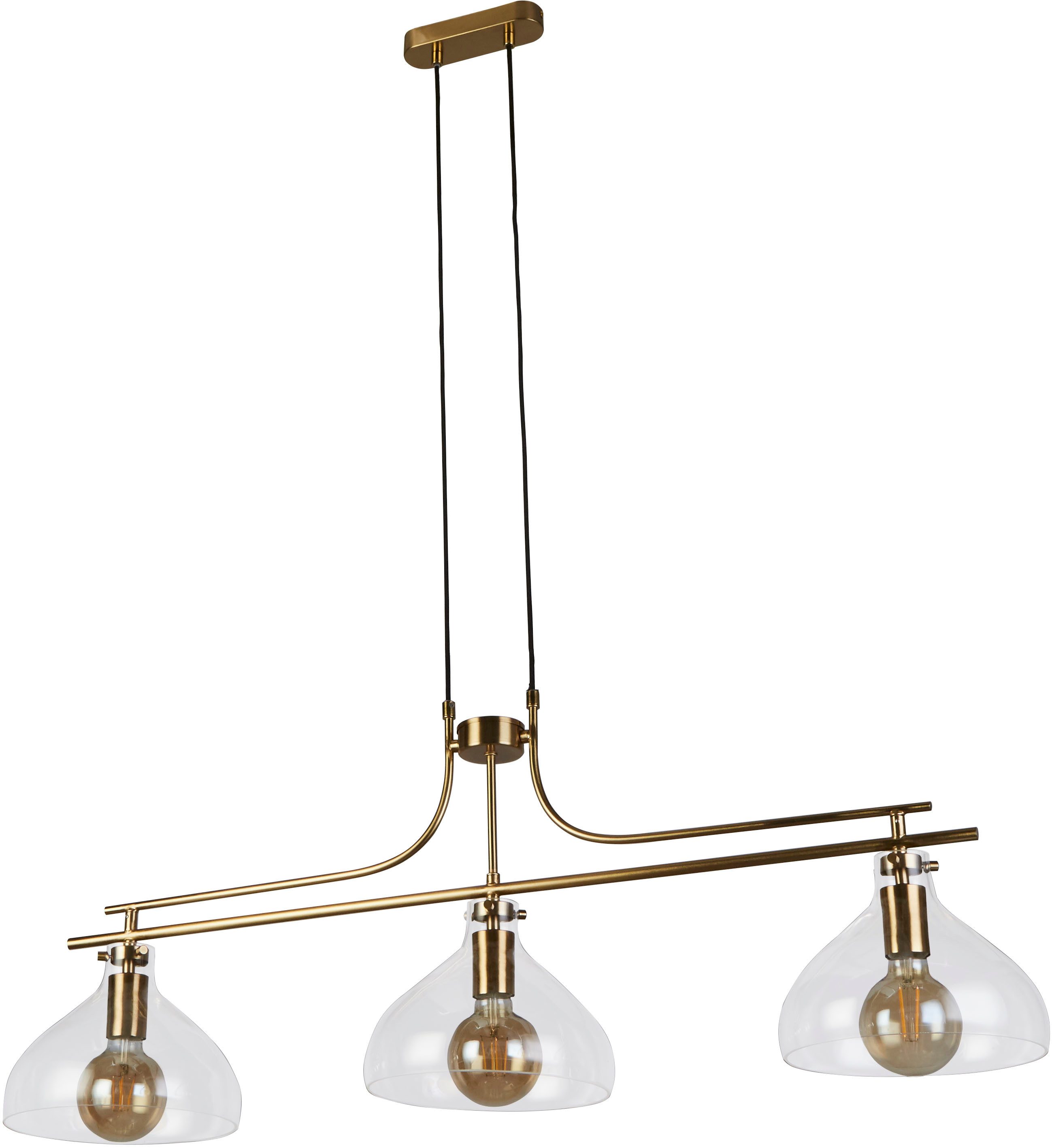 Searchlight Hängeleuchte Hängeleuchte Margarita, 3-flammig, ohne Leuchtmittel, Ideal für Filament-Leuchtmittel