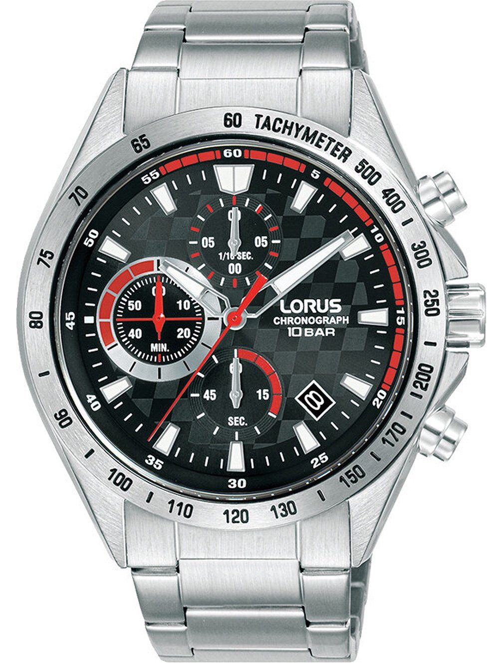 LORUS Quarzuhr Lorus RM309JX9 Sport Chronograph Herrenuhr 44mm 10ATM Lorus RM309JX9 Sport Chronograph Herrenuhr 44mm 10ATM
