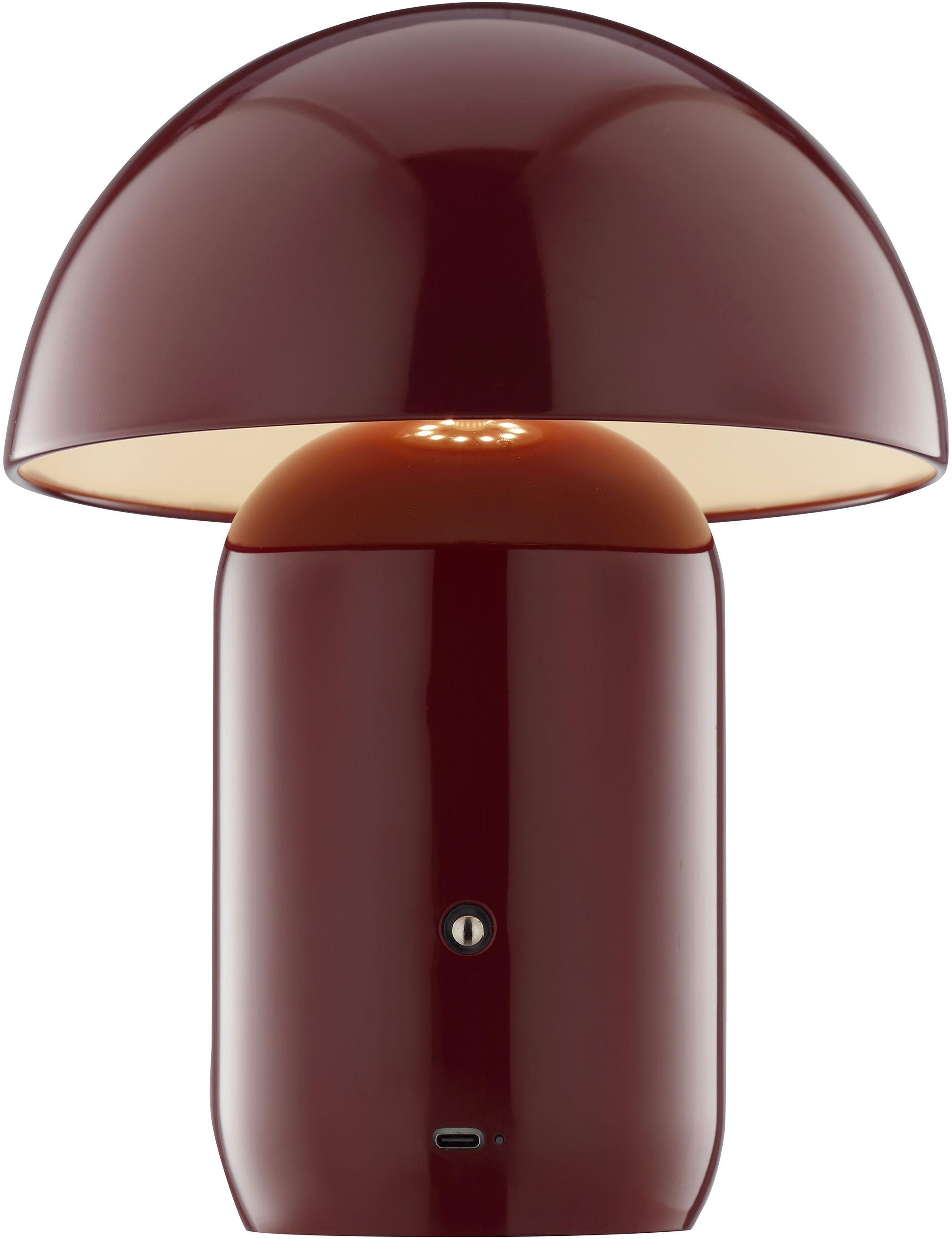 LeGer Home by Lena Gercke LED Tischleuchte Galilea, Dimmfunktion, LED fest integriert, Warmweiß, dimmbar, Ø 20 cm, Metall, Akku Tischlampe, Schalter mit Touchfu – Bild 4 von 5