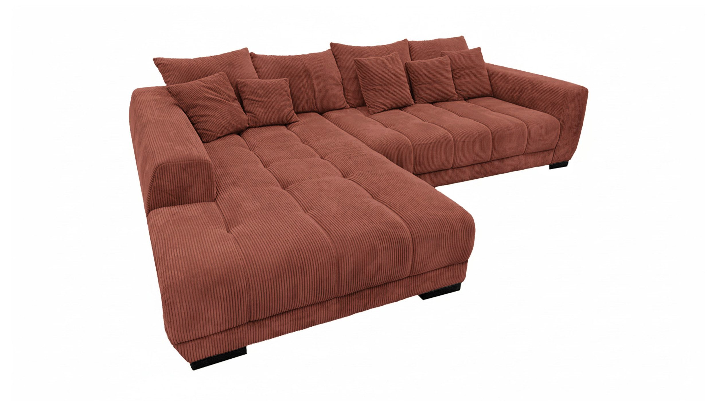 Massivart® Ecksofa Cord 300x215 cm / Nosagfederung / Cordsofa / ARTEMIS, in günstig online kaufen