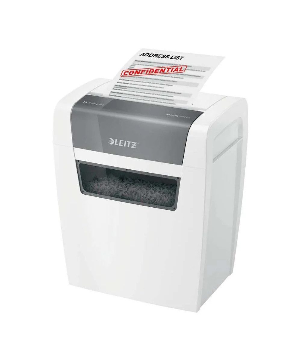 LEITZ Aktenvernichter LEITZ IQ Home Aktenvernichter mit Partikelschnitt P-4 bis 6 Blatt, Home Office (ca. 1-2 Personen)