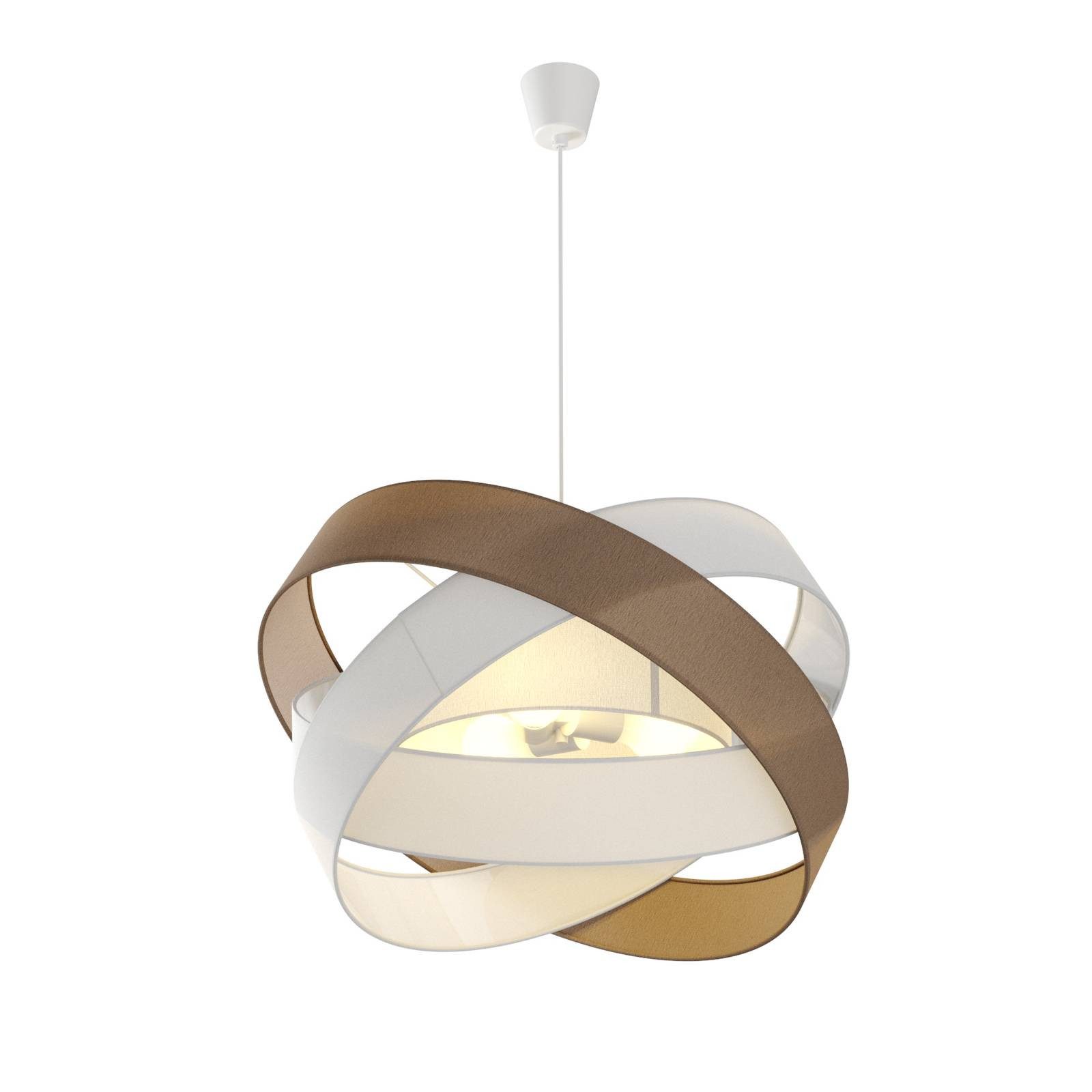 Lindby Hängeleuchte Simaria, Braun IP20, 3 x 40 W