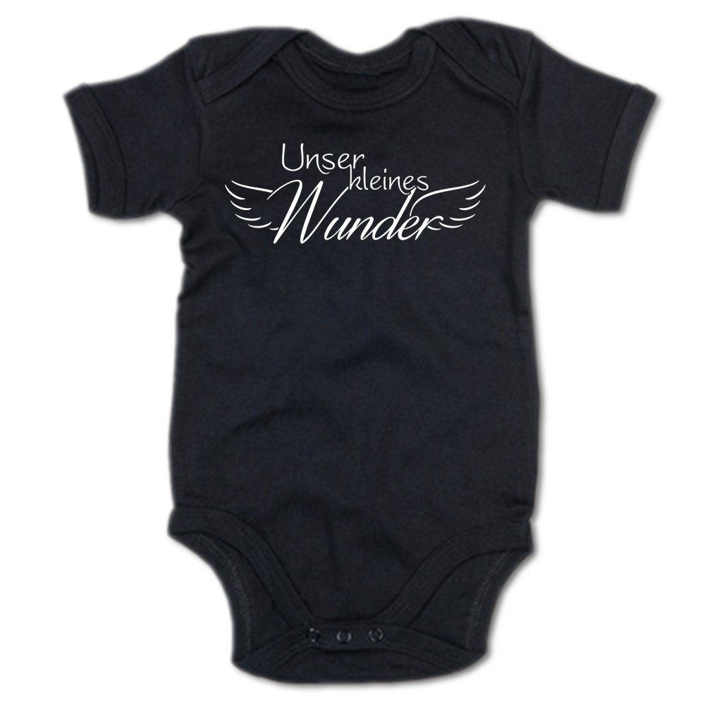 G-graphics Kurzarmbody Baby Body - Unser kleines Wunder mit Spruch / Sprüche • Babykleidung • Geschenk zur Geburt / Taufe / Babyshower / Babyparty • Strampler