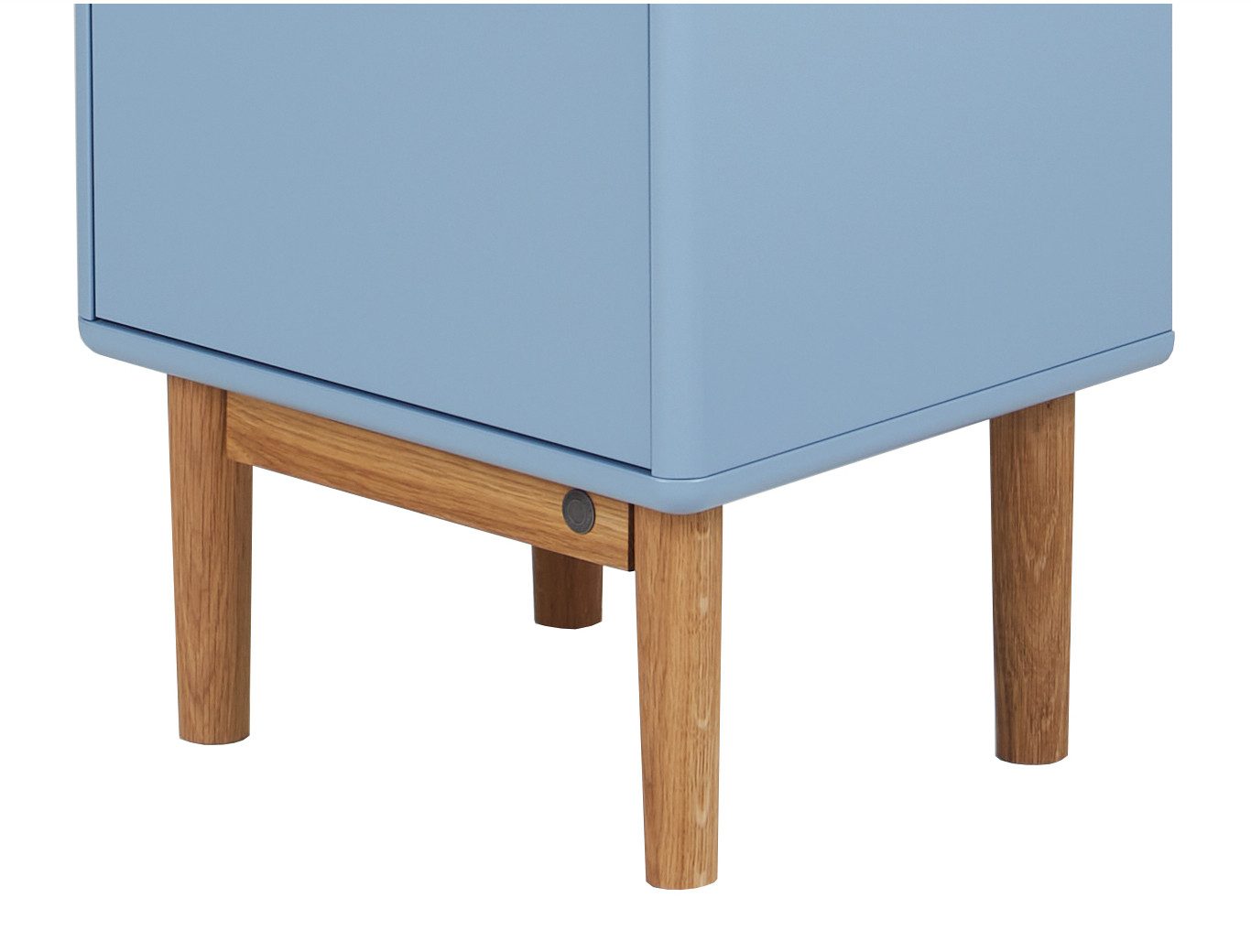 TOM TAILOR HOME Мебельfuß COLOR BATH Füße - für 40 cm Breite Hoch- und Unterschränke - Eiche, konische Form, massive Eiche, natur