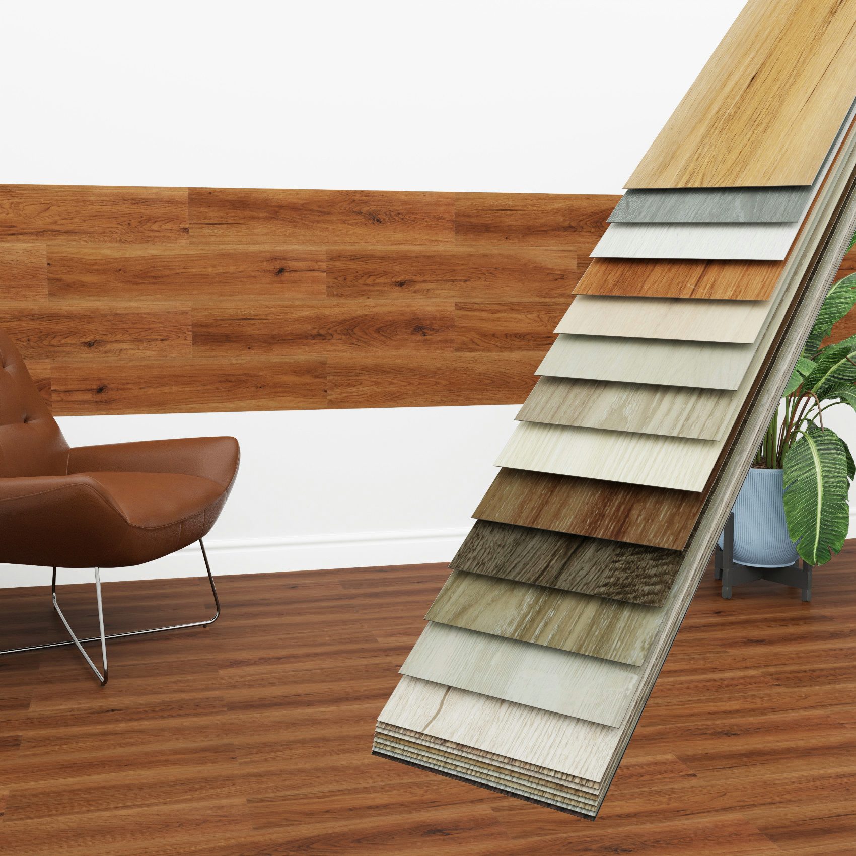 Hexim Vinylboden, Vinyldielen 0,97m² selbstklebend PVC Wandverkleidung Bodenbelag Holzoptik 91x15cm Paneele für Wand & Boden Holzdielen rot (7 Dielen Espresso Oak - 1814-4)