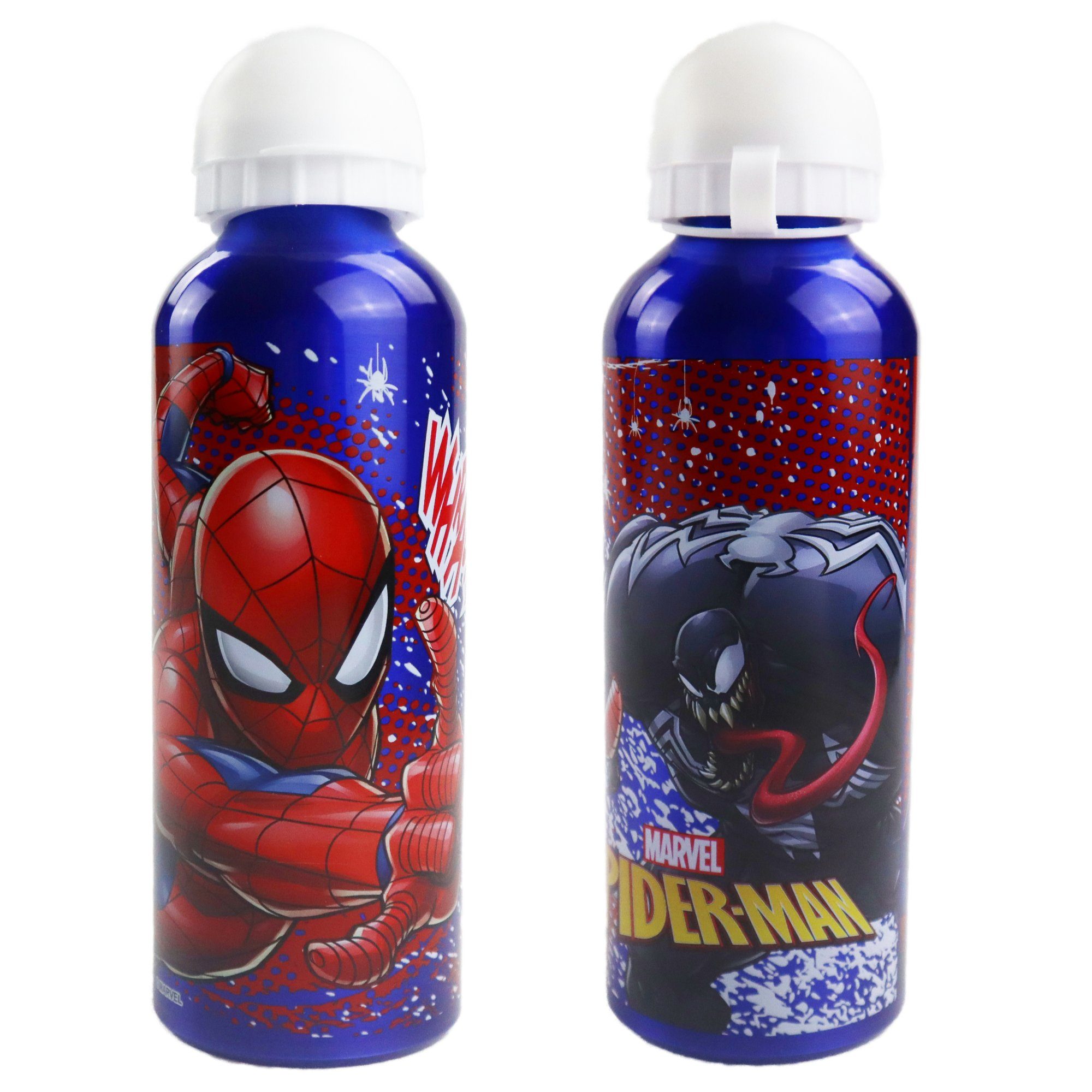 MARVEL Trinkflasche Marvel Spiderman Venom ALU - Wasserflasche, Flasche 500 ml