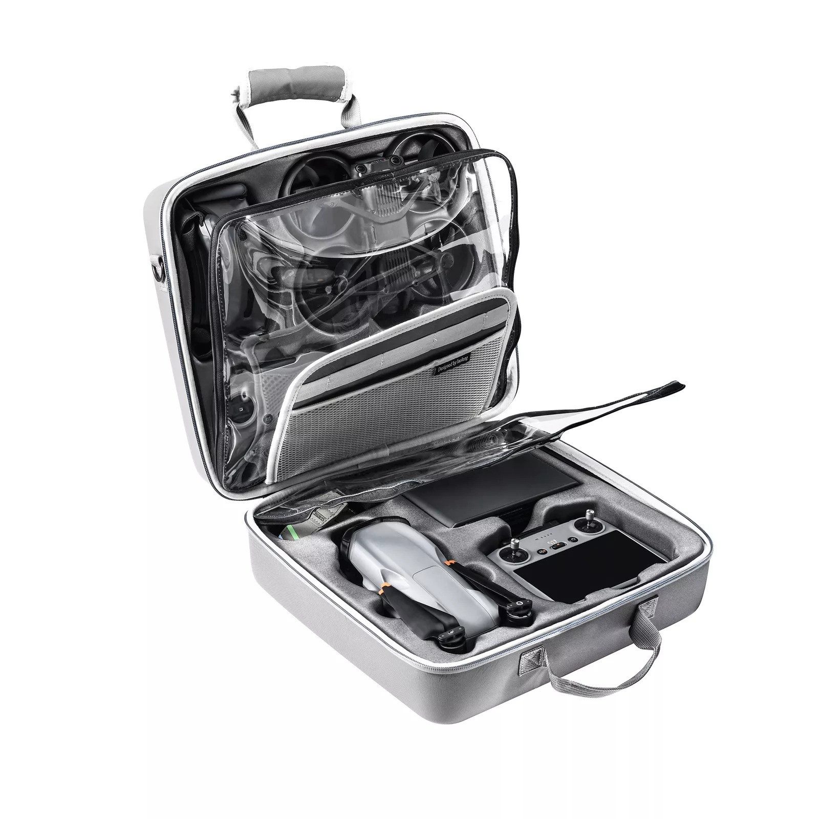 Drohnen-Tasche 2-in-1 Doppelkompartiment Koffer für DJI Avata 2 DJI Air 3S Air 3