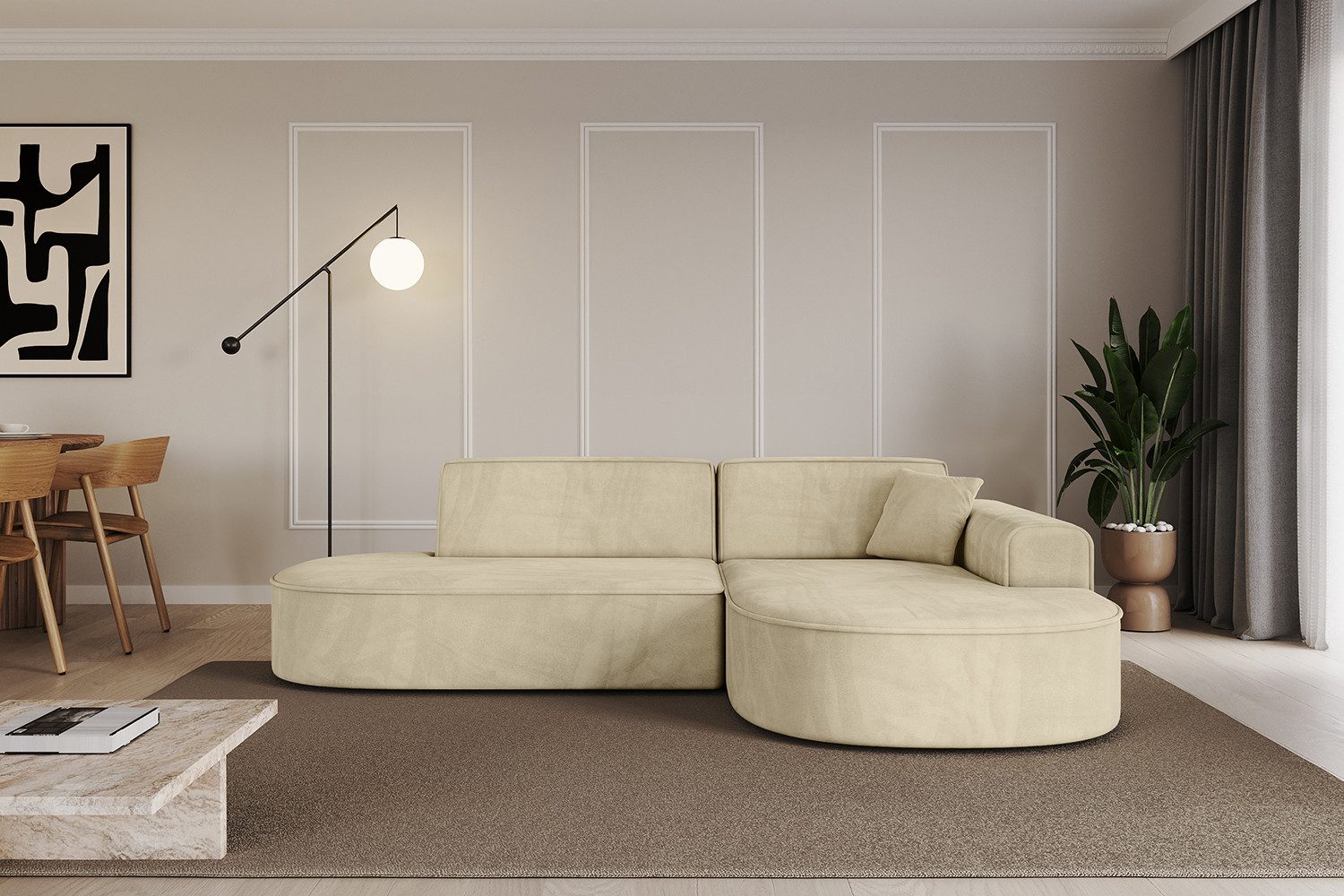 ALTDECOR Ecksofa MARI-L1, Sofa Praktische Bequeme Funktionsecke Couch L-Form Eckcouch, Corner Sofa L-Form Vielseitige Sofa Wohnlandschaft Wohnzimmer