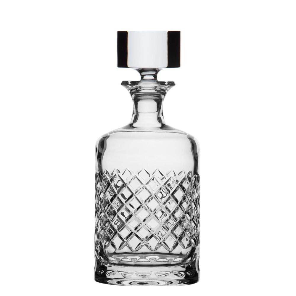 Karaffe Whiskykaraffe Karo (25 cm) Kristallglas mundgeblasen · von Hand geschl