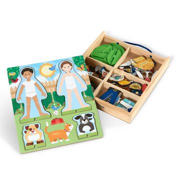 Melissa & Doug Anziehpuppe Occupations Magnetic Pretend Play Set (74-tlg)