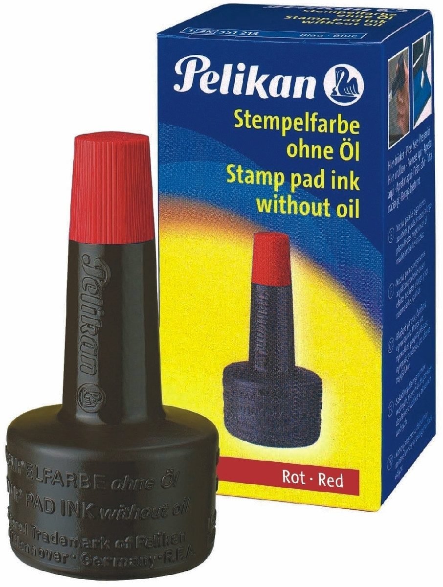 Stempel Stempelfarbe ohne Öl rot