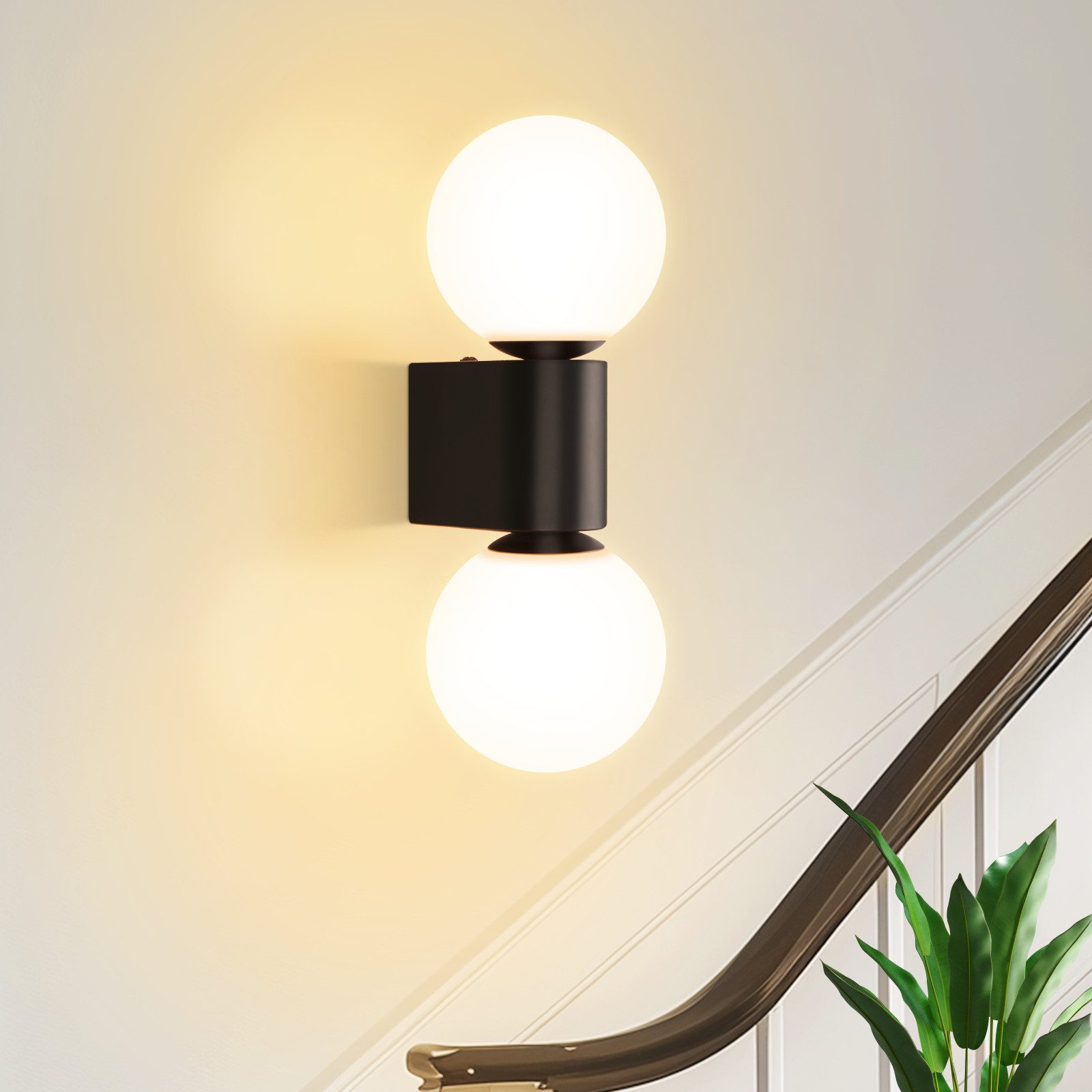 Nettlife Wandleuchte Schwarz Innen modern Weiß günstig online kaufen