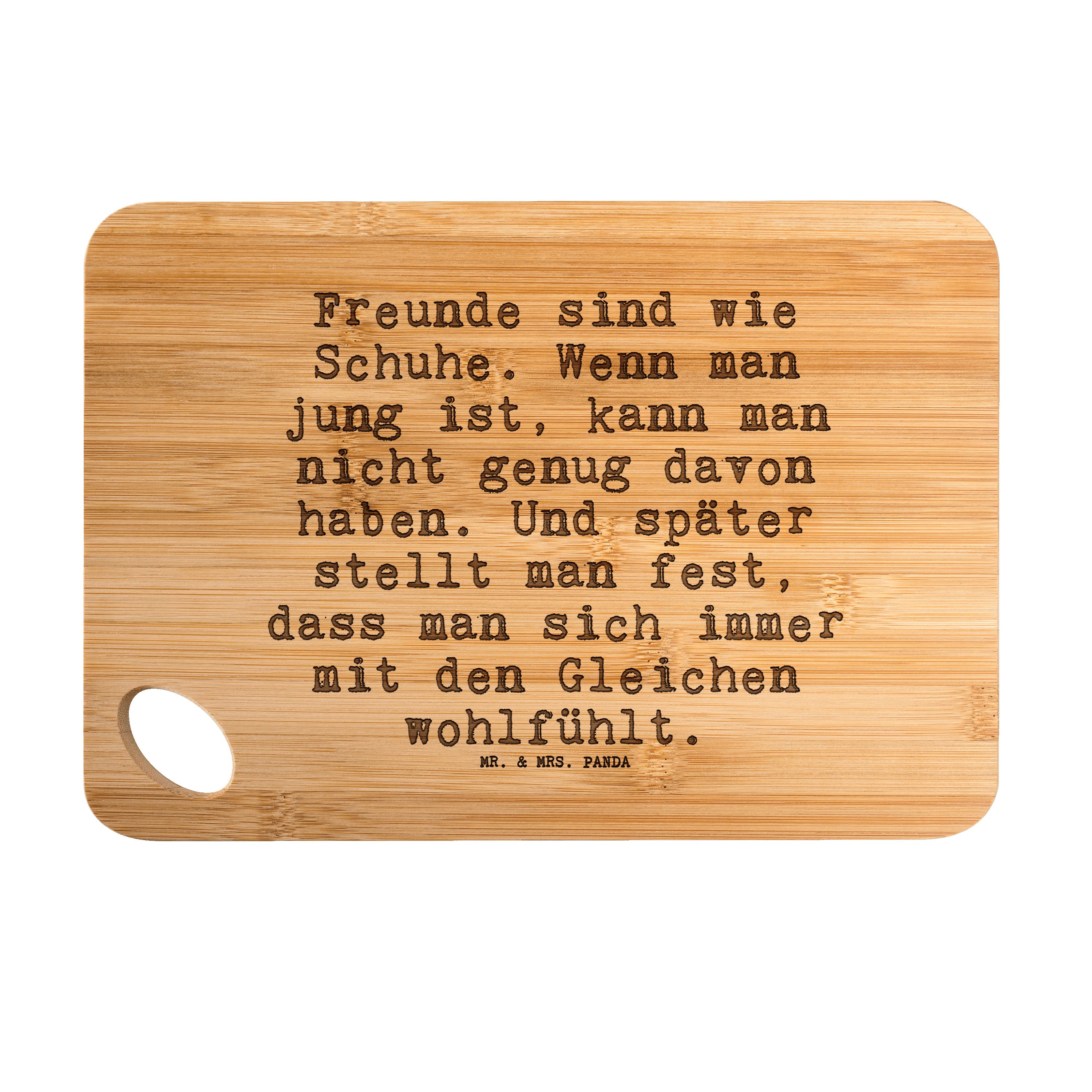 Mr. & Mrs. Panda Servierbrett »Freunde sind wie Schuhe