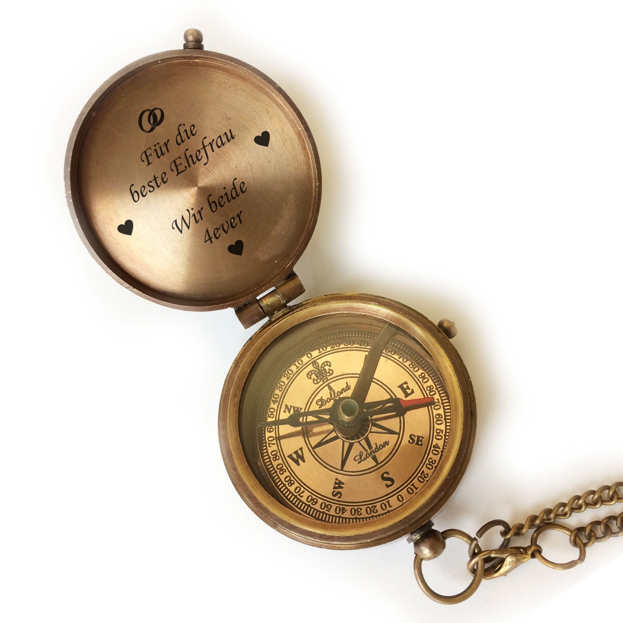 Kompass Kompass messing vintage mit/ohne Gravur verschiedene Designs