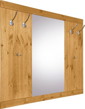 Home affaire Garderobenpaneel Nekso, mit Spiegel, Breite 116 cm, aus MDF oder Massivholz, FSC