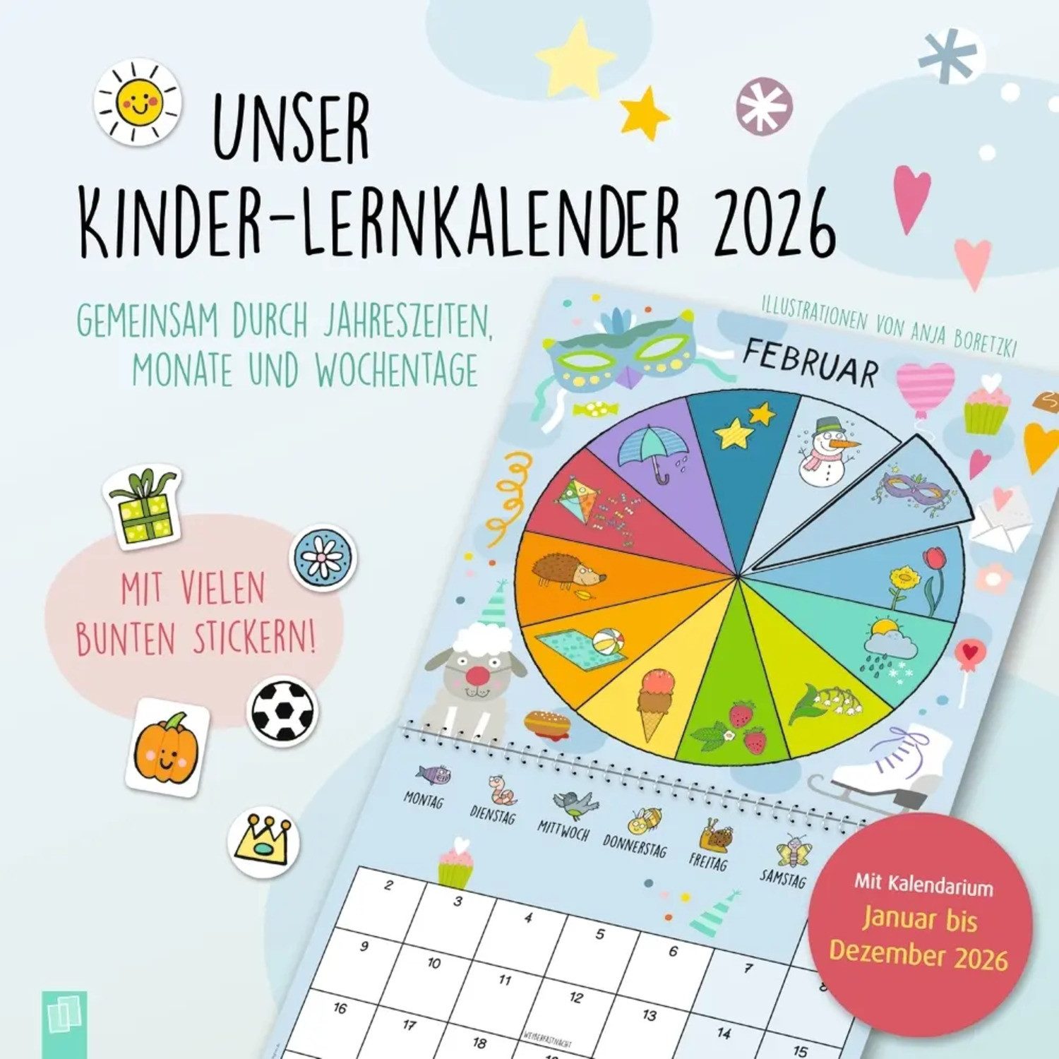 Verlag an der Ruhr Wandkalender Unser Kinder-Lernkalender 2026