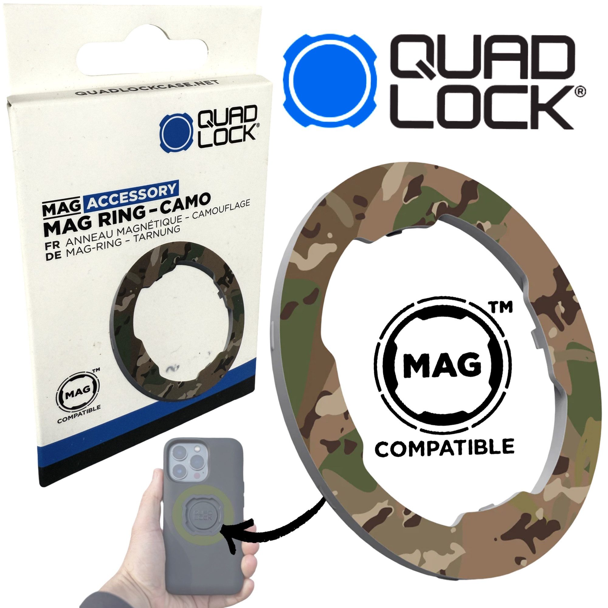Quad Lock Handy-Halterung QUAD LOCK MAG Case Ring farbige Ersatz Ringe für Handy Hülle