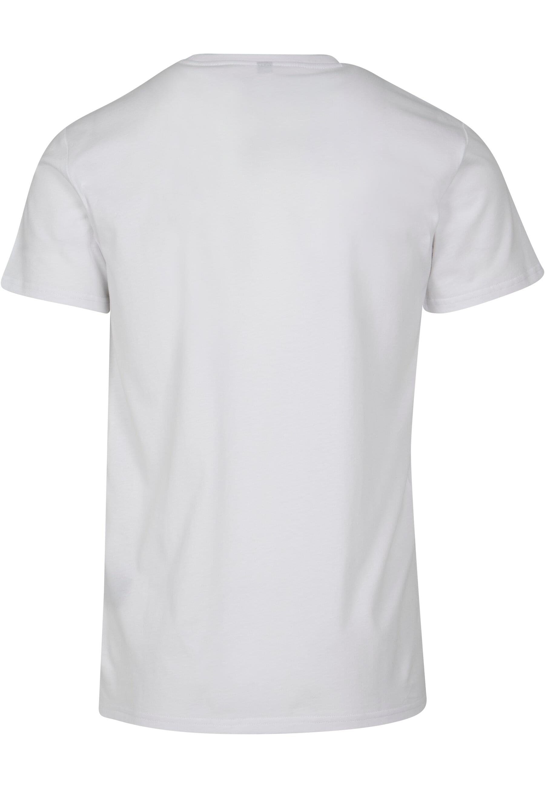 Merchcode T-Shirt Peace_Multicolor Basic with Herren (1-tlg) T-Shirt white