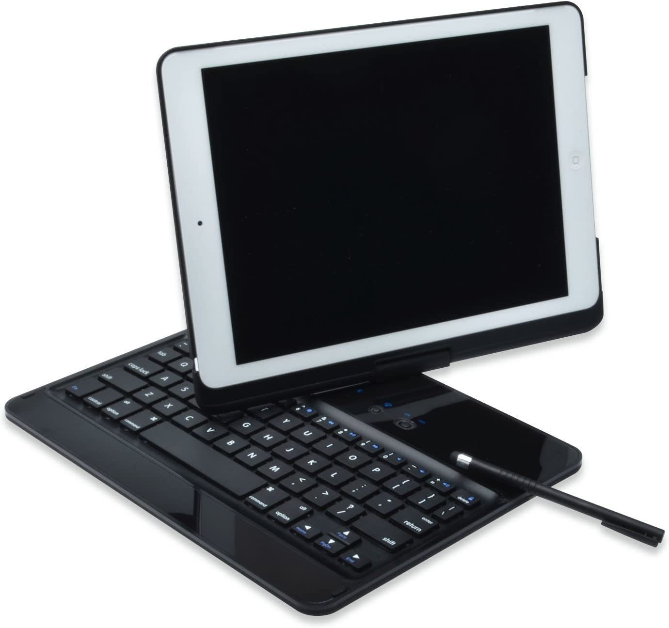 Ednet 360 Grad Bluetooth Tastatur Keyboard Case mit Schutzfunktion Wireless- Tastatur