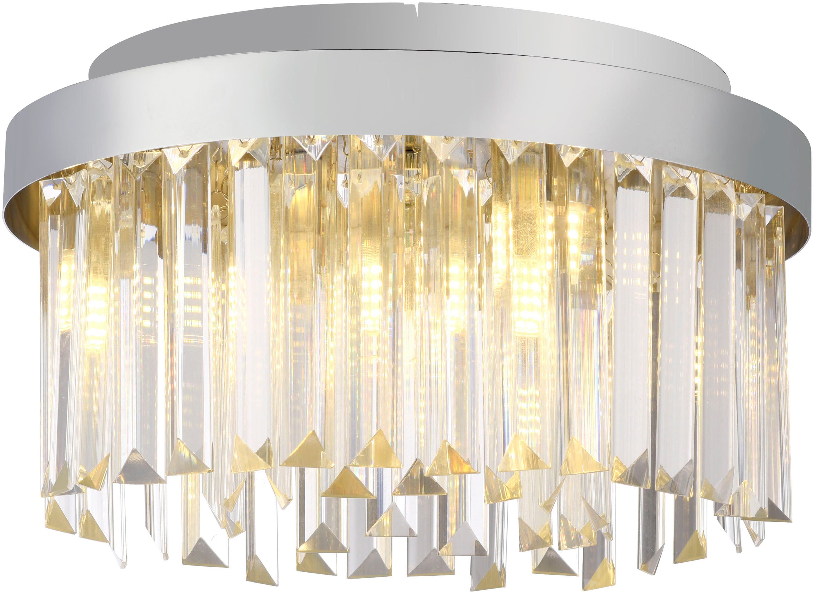 JUST LIGHT Kronleuchter KULUNKA, Ein-/Ausschalter, Leuchtmittel wechselbar, Warmweiß, ExklusiveG9