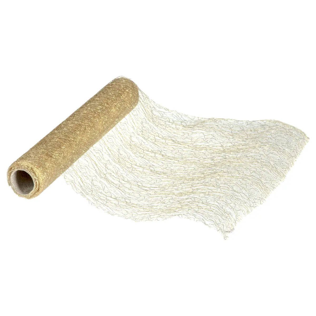 Atmosphera Créateur d'intérieur Tischdecke Tischläufer, metallisches Netz, 4 m (Tischdecken 1-tlg)
