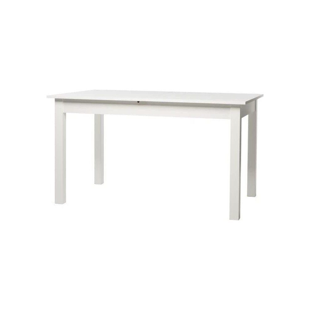 Finori Esstisch Tisch Esszimmertisch Küchentisch Coburg weiß 140 x 80 cm ausziehbar auf ca. 180 cm