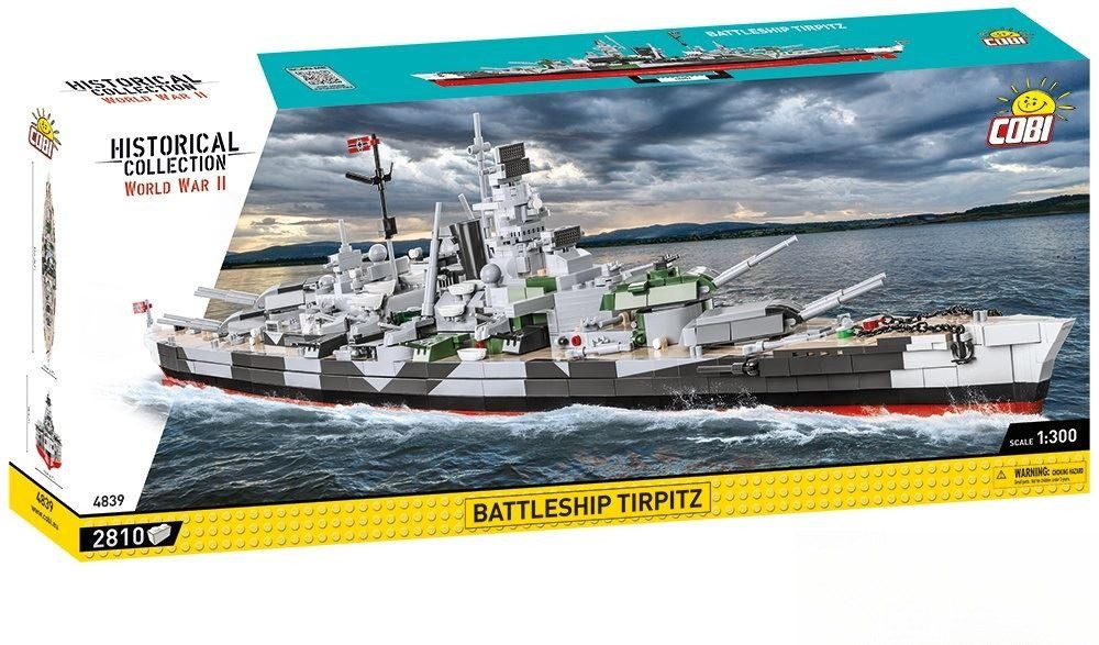COBI Historical Collection World War II Battleship Tirpitz 4839 Konstruktions-Spielset