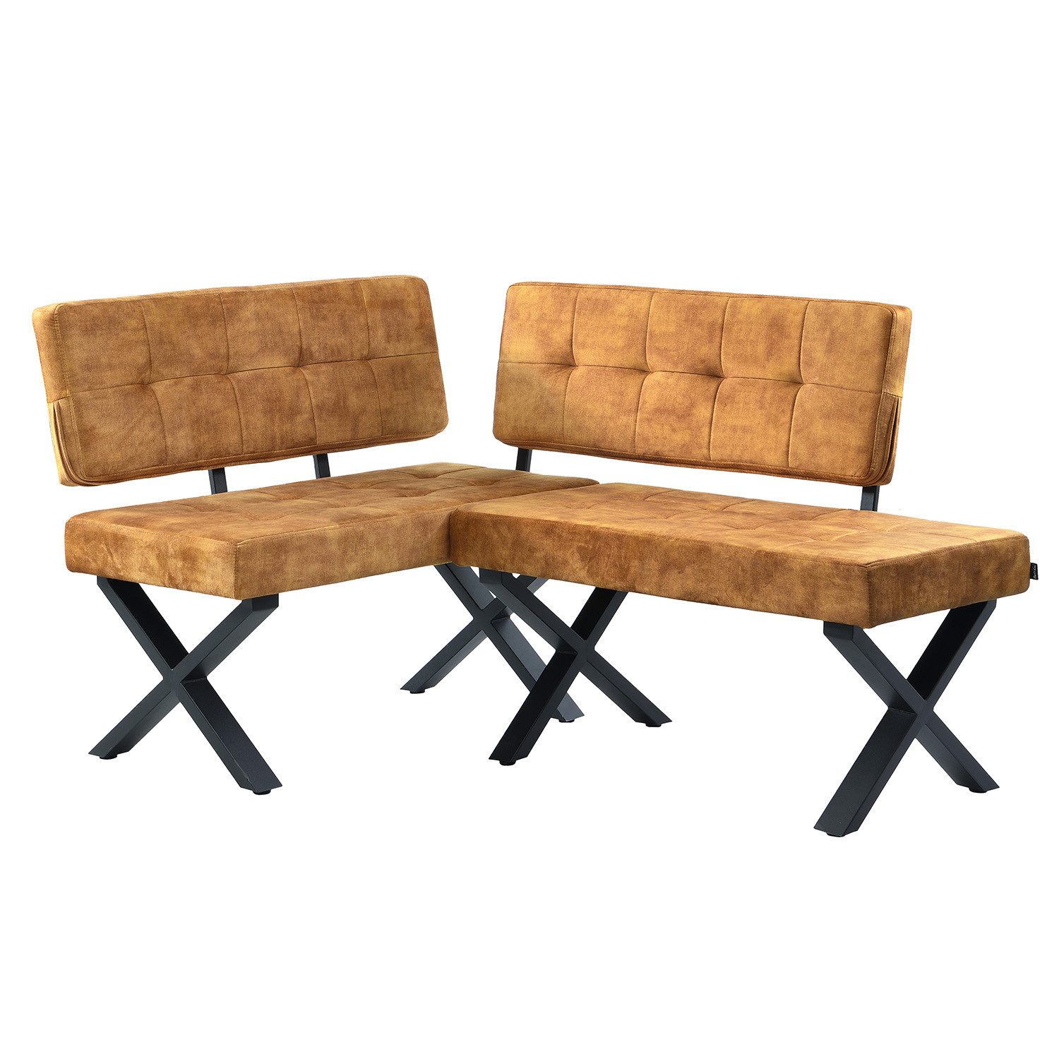 B&D home Eckbank EKA (2-St), beidseitig montierbar, gepolstert, mit Rückenlehne, verschiedene Maße