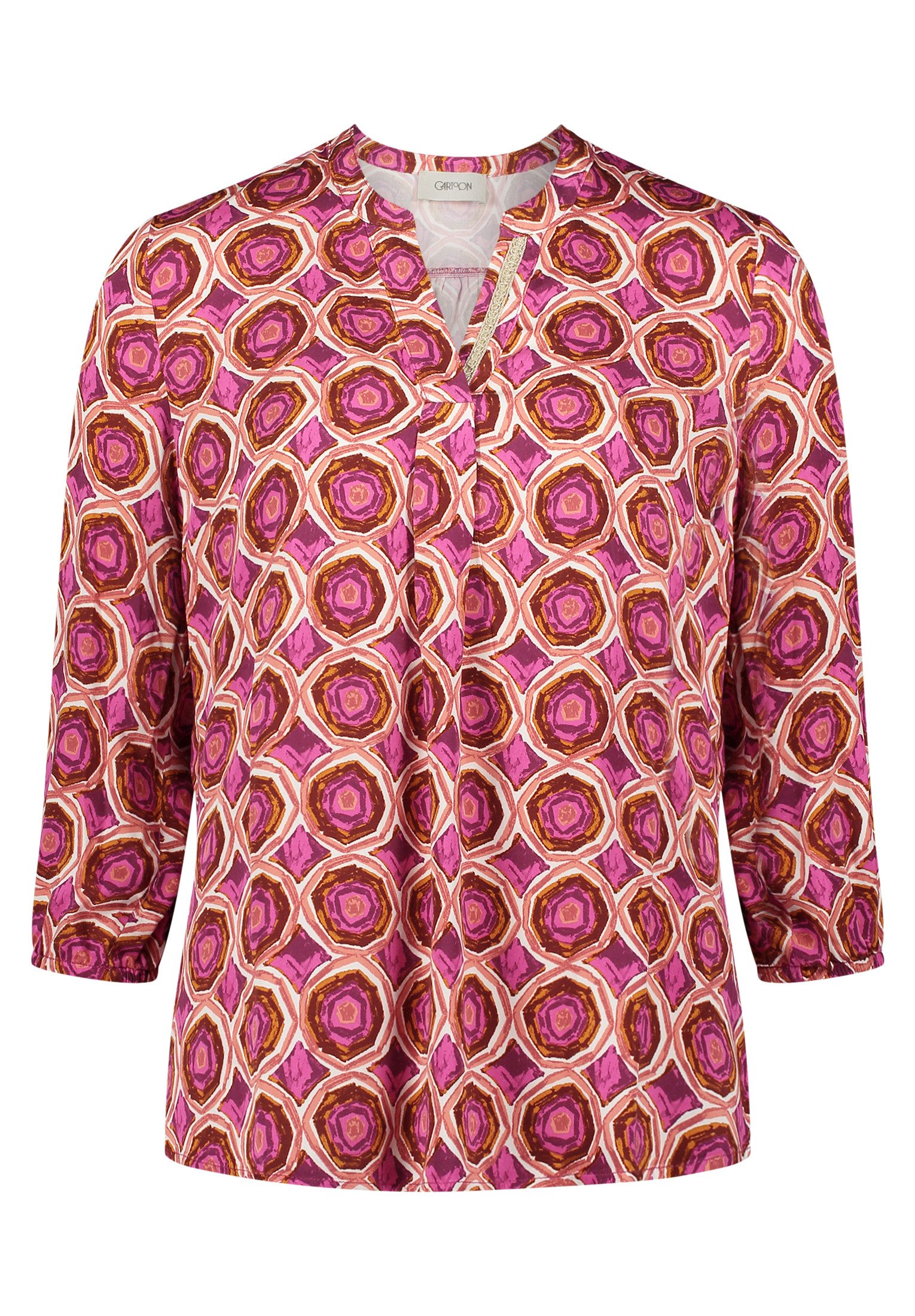 Cartoon Shirtbluse Damen Blusenshirt mit Muster günstig online kaufen