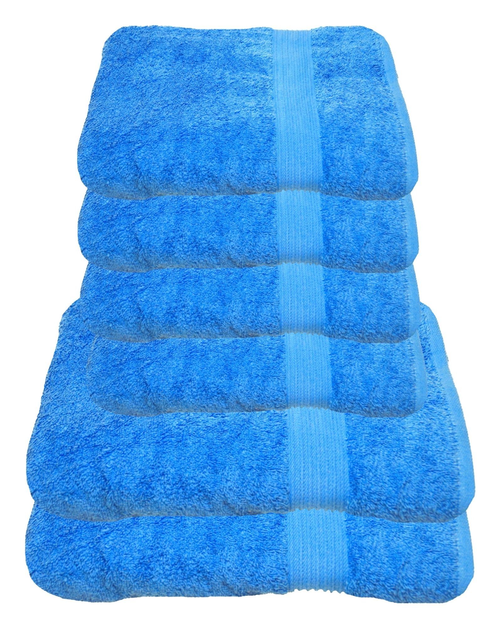 Julie Julsen Handtücher 6-Handtücher-Himmelblau, Baumwolle (6-St) günstig online kaufen