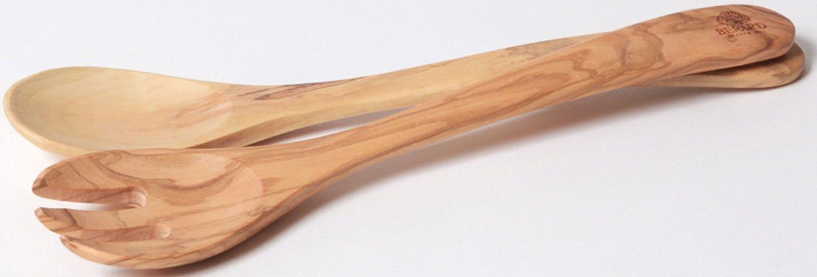 BERARD FRANCE 1892 Salatbesteck Provencal (Set, 2-tlg), Olivenholz, 30 cm