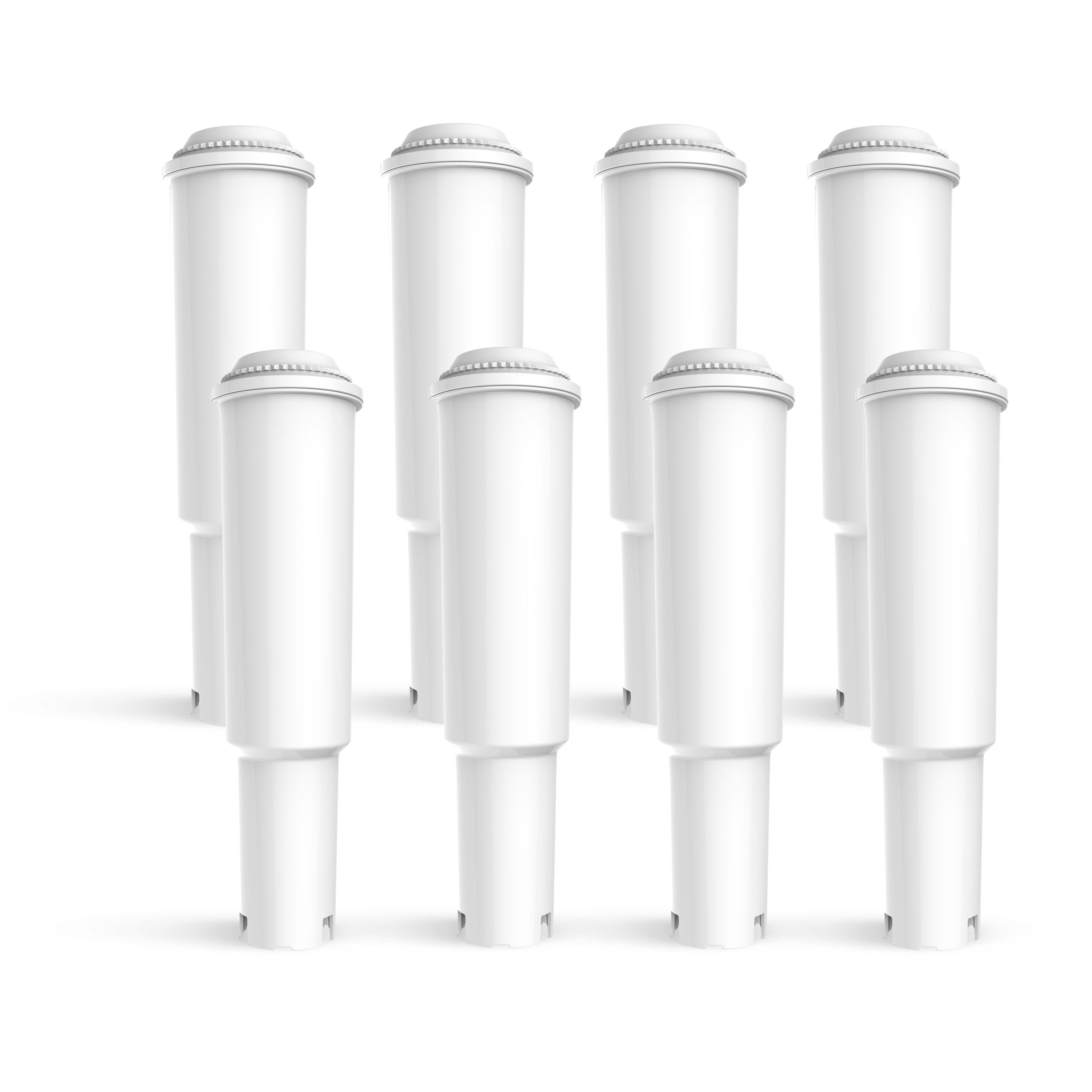 Comedes Wasserfilter 8er Set einsetzbar statt Jura Claris White, Zubehör für einsetzbar statt Jura Claris White 68739, Jura Claris White 60209, Jura Claris White 62911, passend für Jura Impressa Serien E, J, S, X, X, Z