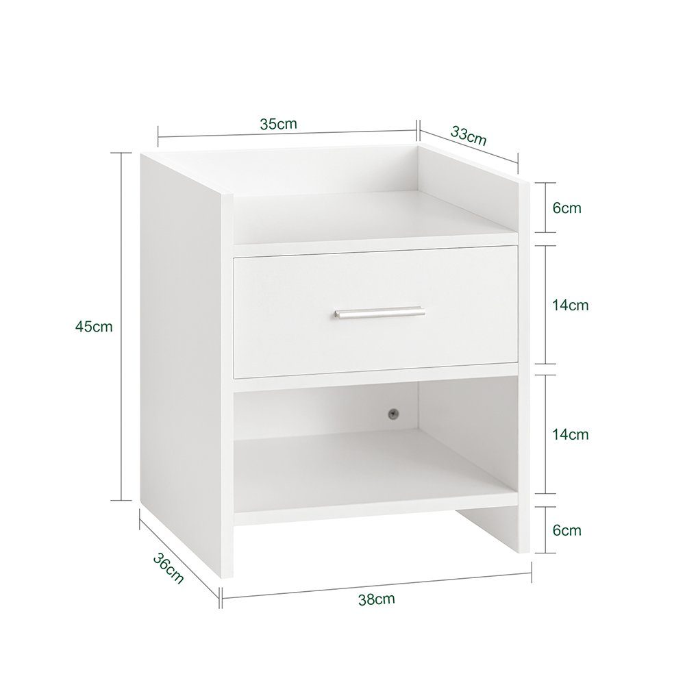 SoBuy Nachttisch FBT66, Nachtschrank Beistelltisch – Bild 4 von 5