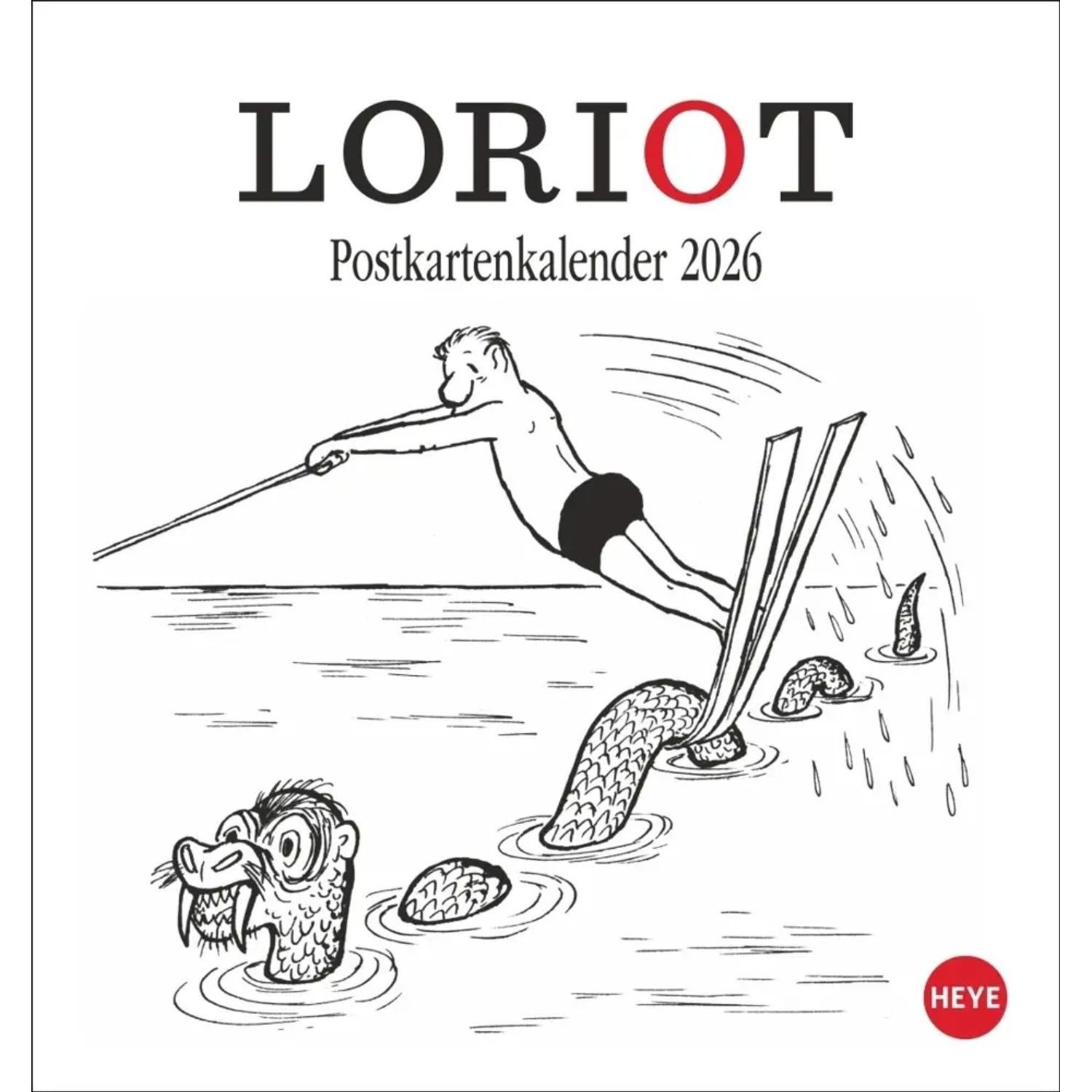 HEYE Tischkalender Loriot Postkartenkalender 2026