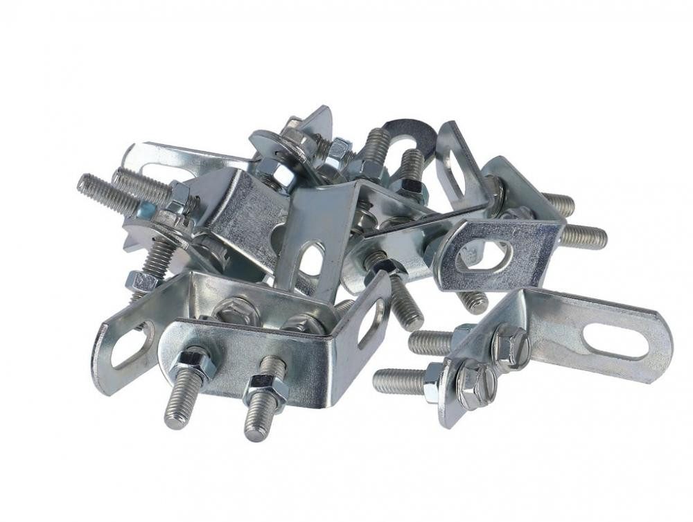 Fix Nippel Schutzblech Fix-Nippel Schutzblechwinkel m.Schrauben u.Muttern Beutel 10 Stück, ve